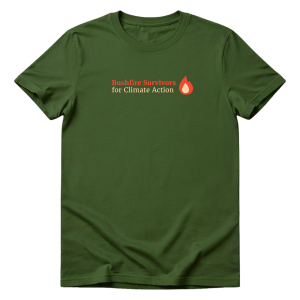 Bushfire Survivors for Climate Action T-shirts